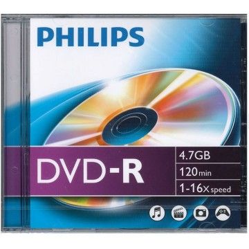 PHILIPS DVD-R 120MIN 4,7GB 16x