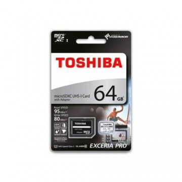 TOSHIBA CARTAO MEMORIA MICRO SDXC 64GB ADAPT C10 EXCERIA