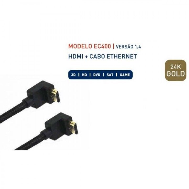 LOVIT CABO HDMI 1.4 SLIM 24K GOLD 1,5MTS