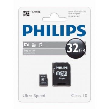 PHILIPS CARTAO MEMORIA SDHC 32GB CLASSE 10 C/ADAPTADOR