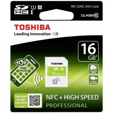 TOSHIBA CARTAO MEMORIA SD 16GB CLASSE10