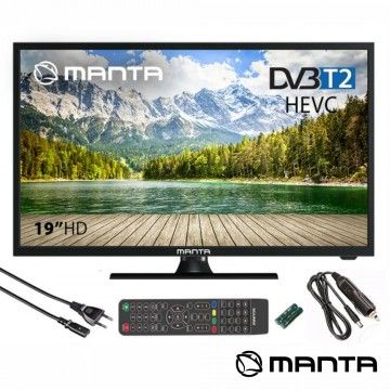 MANTA LED 19" HD HDMI USB COLUNAS 2X8W 220V/12V