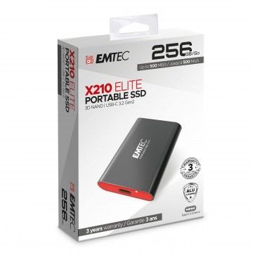 EMTEC DISCO EXTERNO SSD 256GB X210 USB 3.2
