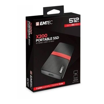 EMTEC DISCO EXTERNO SSD 512GB X200 USB 3.1