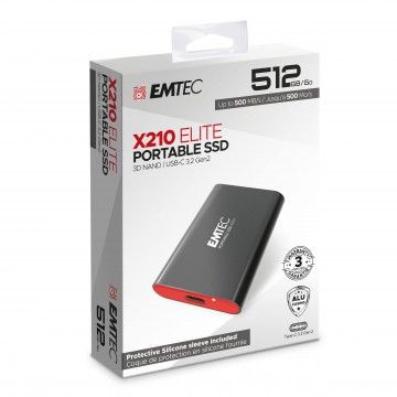 EMTEC DISCO EXTERNO SSD 512GB X210 USB 3.2