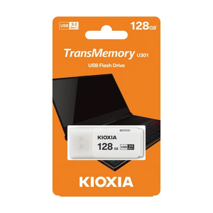 KIOXIA PEN DRIVE 128GB USB 3.2 U301 BRANCO