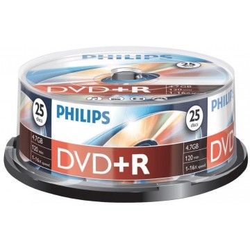 PHILIPS DVD+R 4,7GB 16x SP (25)