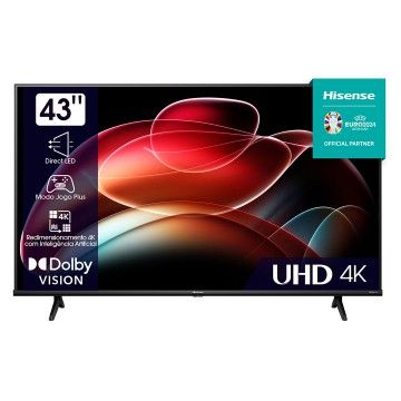 HISENSE LED 43" 4K UHD SMART TV 3HDMI 2USB (F)