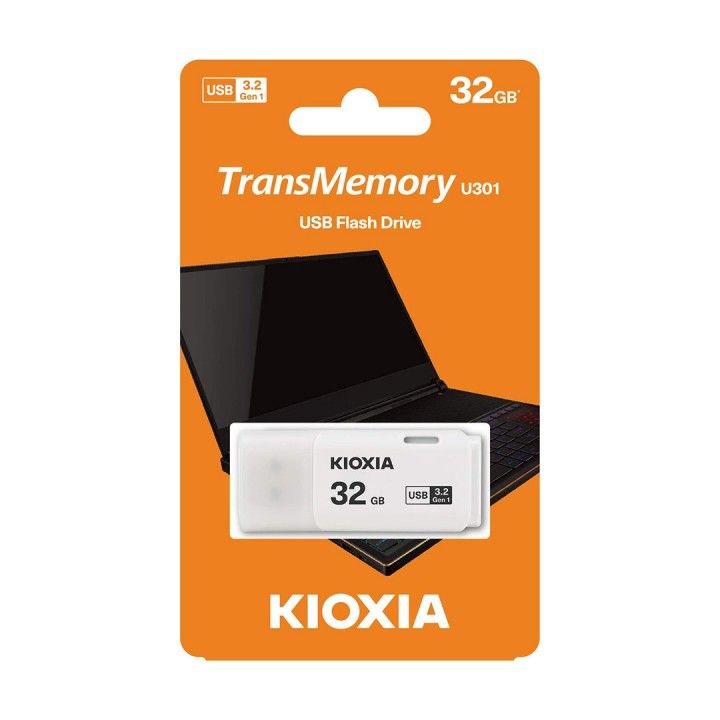 KIOXIA PEN DRIVE 32GB USB 3.2 U301 BRANCO