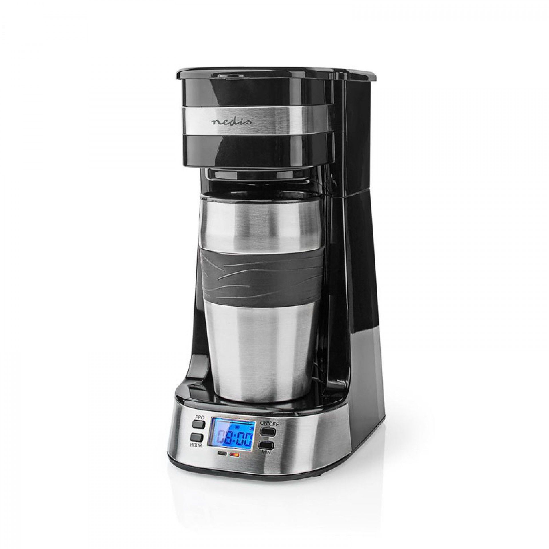 NEDIS CAFETEIRA 700W 0,42LT TAÇA PORTATIL C/TEMPORIZADOR