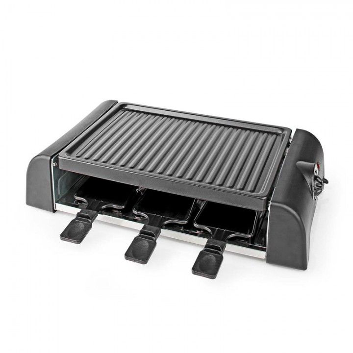 NEDIS RACLETTE GRILL 1000W 44,5X23,8CM 6 ESPATULAS