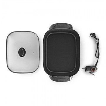 NEDIS FRIGIDEIRA ELECTRICA 200W 40CM ALUMINIO NEDIS FRIGIDEIRA ELECTRICA 200W 40CM ALUMINIO