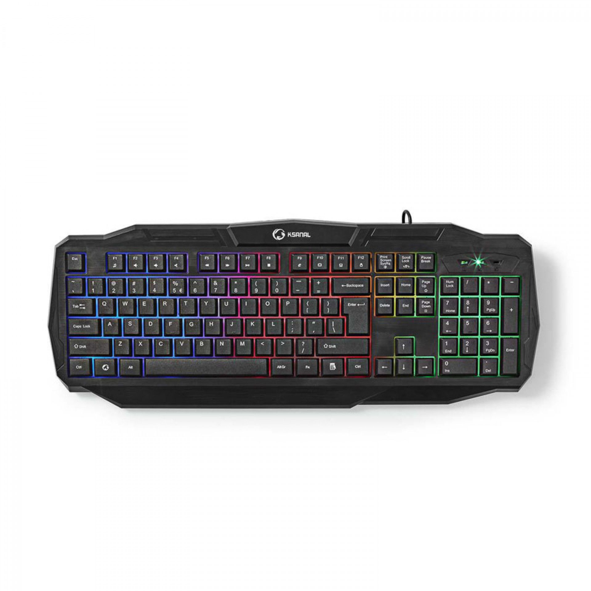 NEDIS TECLADO PARA JOGOS ILUMINAÇAO USB 2.0