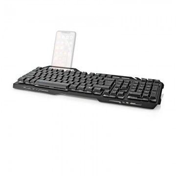 NEDIS TECLADO GAMING ILUMINAAO LED USB 2.0