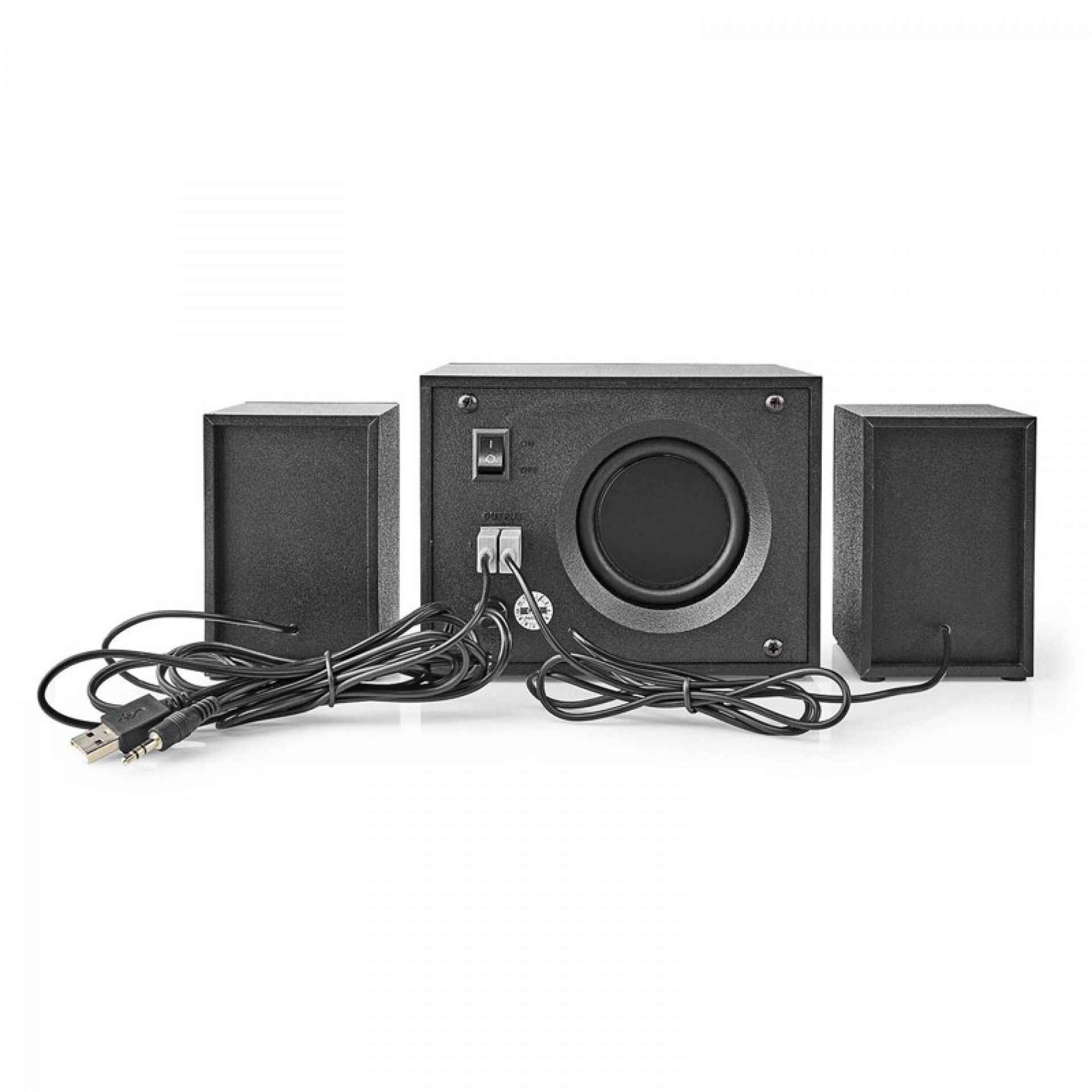 NEDIS COLUNA GAMING 2.1 33W COM SUBWOOFER LUZES LED