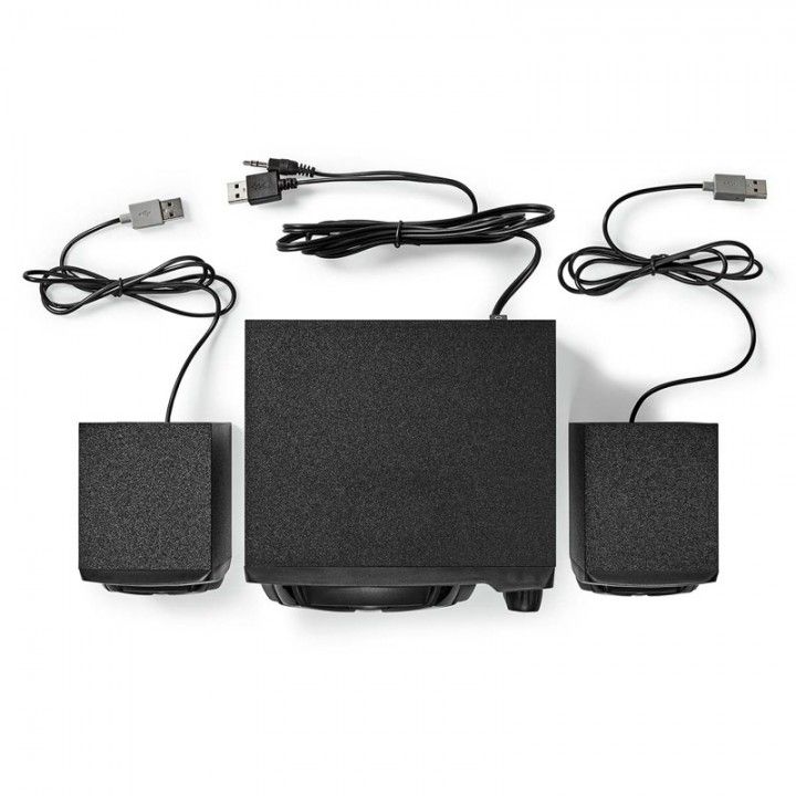 NEDIS COLUNA GAMING 2.1 33W COM SUBWOOFER LUZES LED