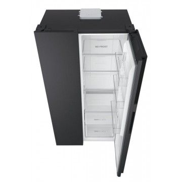HAIER SIDE BY SIDE 1,77X0,90X0,65MT NF PRETO (E)