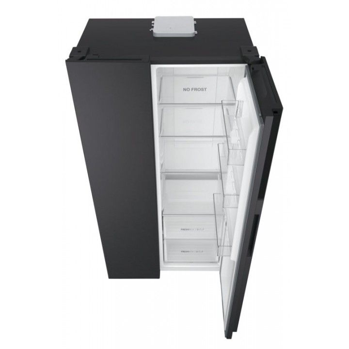HAIER SIDE BY SIDE 1,77X0,90X0,65MT NF PRETO (E)