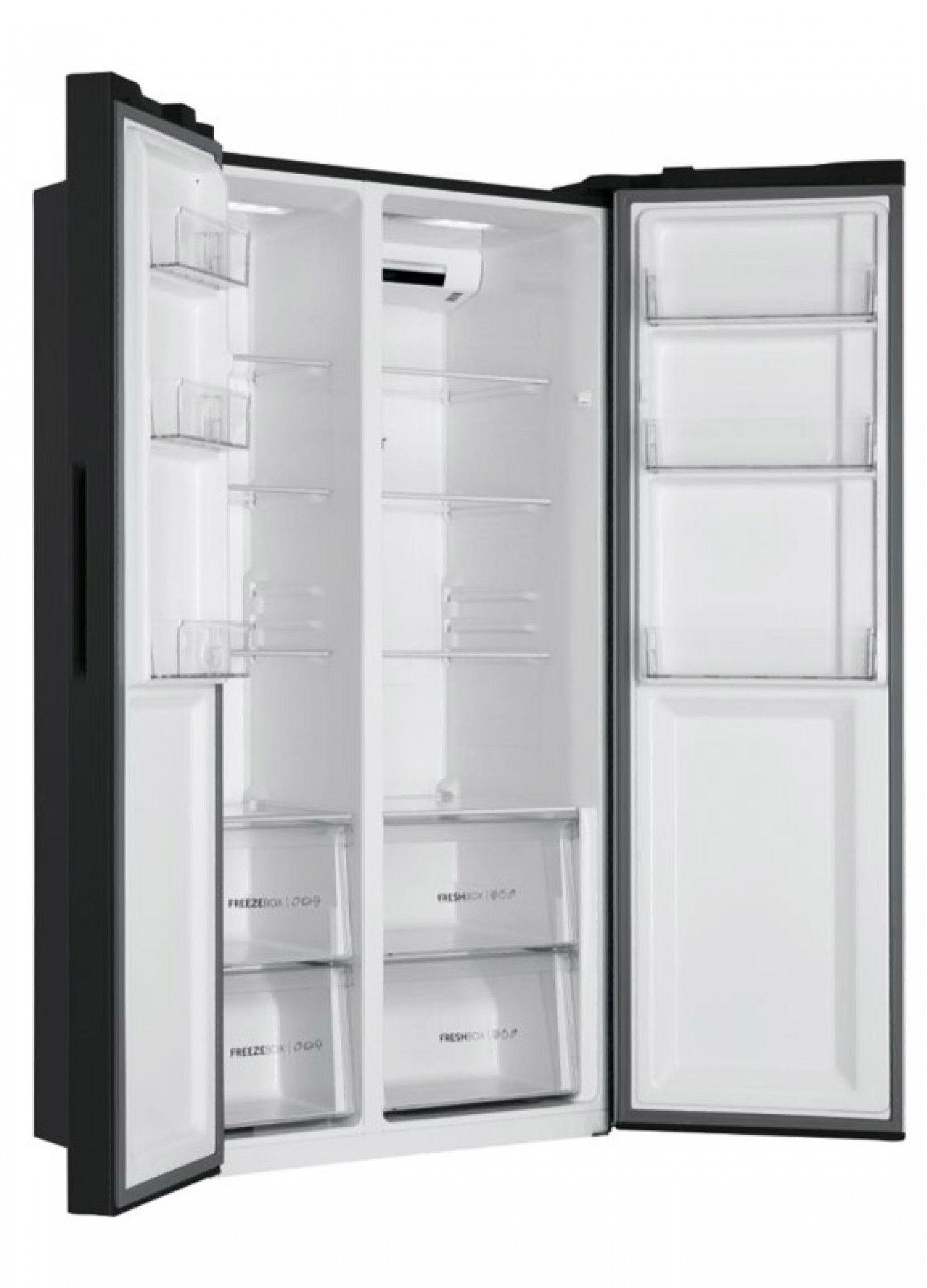 HAIER SIDE BY SIDE 1,77X0,90X0,65MT NF PRETO (E)