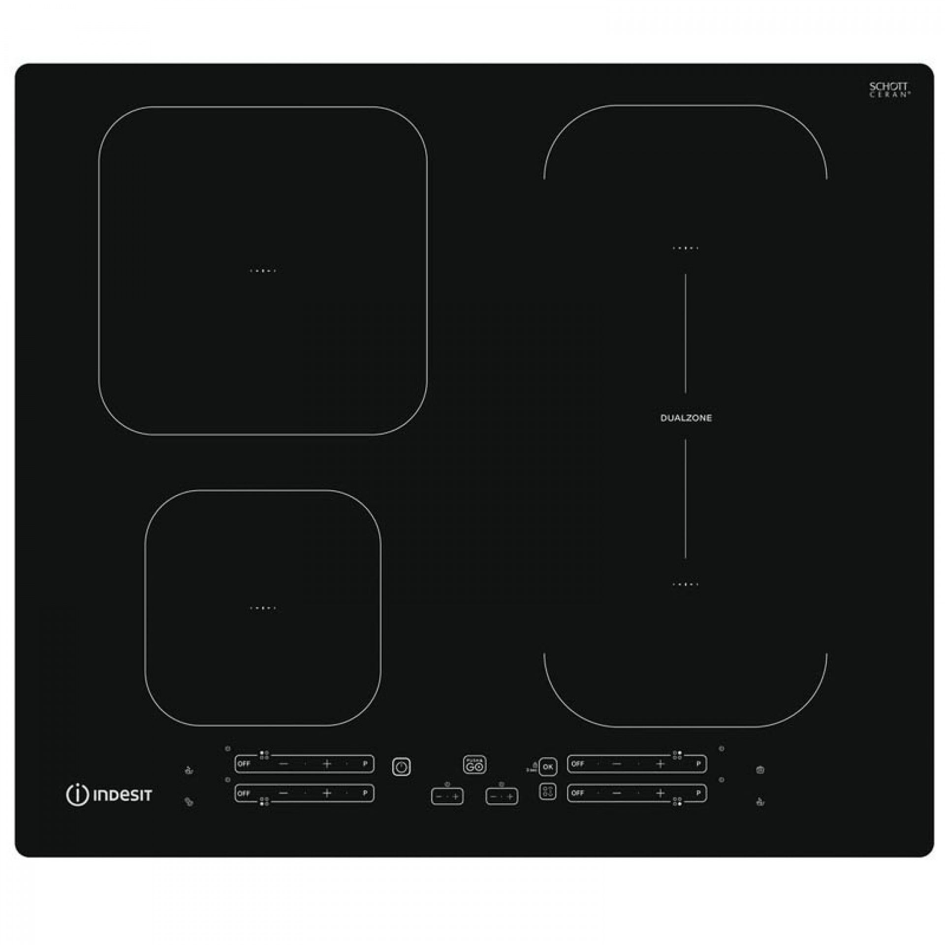 INDESIT PLACA INDUÇAO 60CM 4 ZONAS