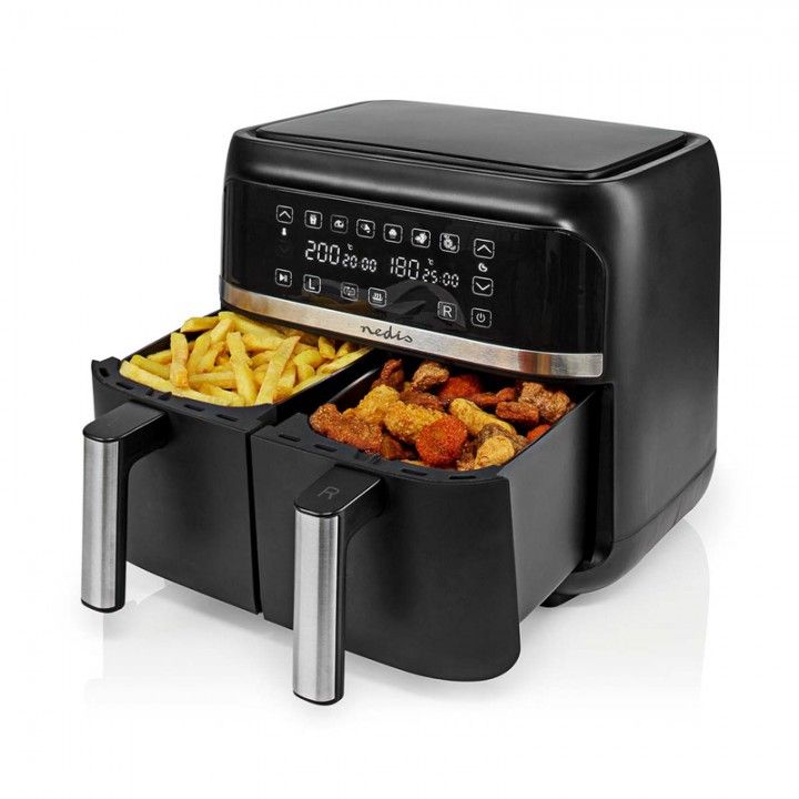 NEDIS FRITADEIRA S/OLEO 7,6LT 3000W C/ 2CESTAS PRETO