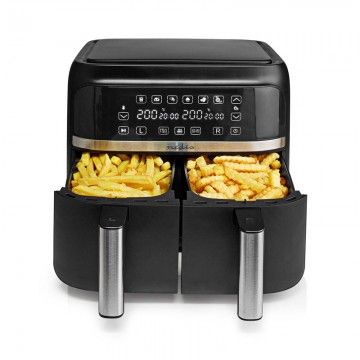 NEDIS FRITADEIRA S/OLEO 7,6LT 3000W C/ 2CESTAS PRETO
