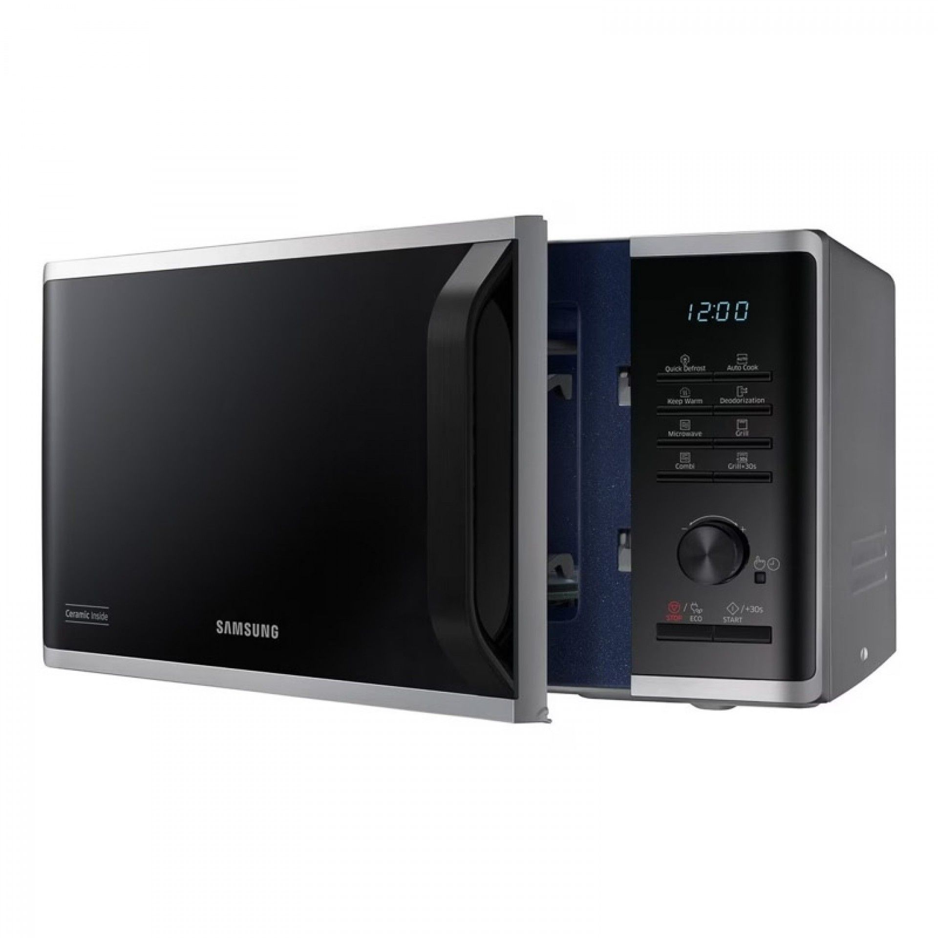 SAMSUNG MICROONDAS 23LT 800W GRILL 1100W DIGITAL PRATEADO