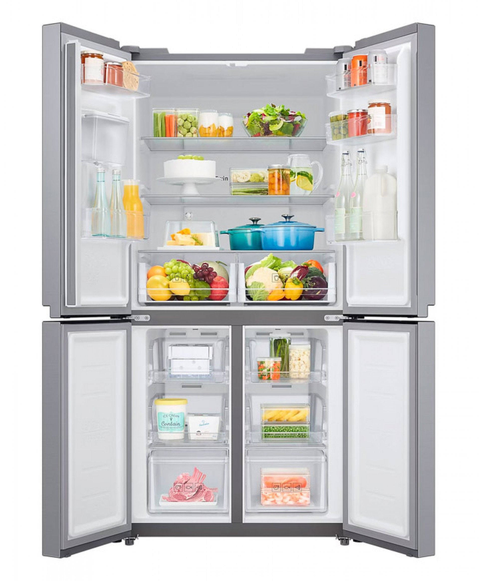 SAMSUNG SIDE BY SIDE 4PT 1,79X0,83X0,74MT DISP AG CINZA (E)