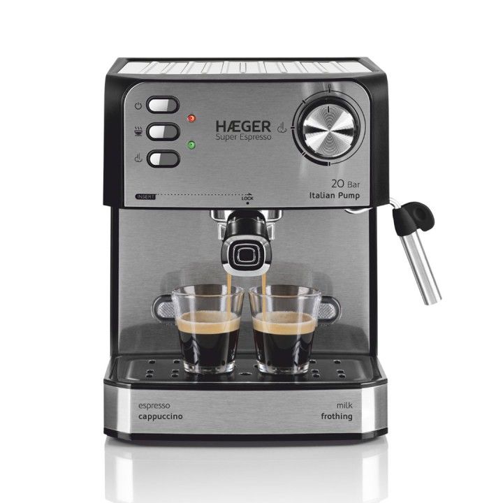 HAEGER MAQUINA CAFE EXPRESSO 20BAR CAFE MOIDO/PASTILHA