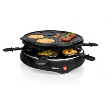 TRISTAR RACLETTE GRILL 800W DIAMETRO 25CM 6 ESPATULAS