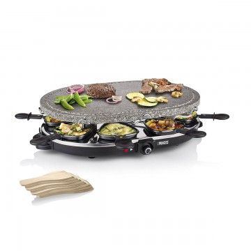 PRINCESS RACLETTE GRILL OVAL 1200W 8 PESSOAS 43X30