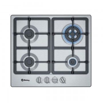 BALAY PLACA GAS 60CM 3+1WOK INOX