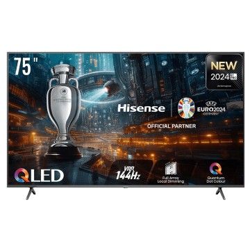 HISENSE QLED 75" UHD SMARTTV 3HDMI 2USB (E)