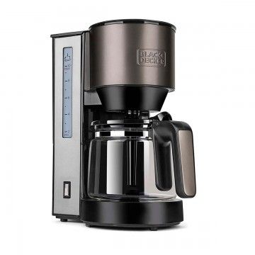 BLACK & DECKER CAFETEIRA 870W 10 CHAVENAS INOX