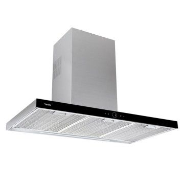 TEKA CHAMINE PAREDE 120CM 3VEL+INT 701M3H PRETO/INOX