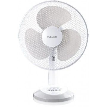 HAEGER VENTOINHA MESA DIAMETRO 30CM 40W 3VEL BRANCA