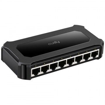 CUDY SWITCH DE MESA 8 PORTAS 10/100/1000 Mbps