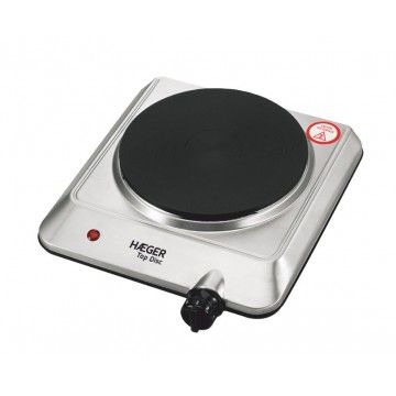 HAEGER PLACA ELETRICA 1 BOCAS 1500W INOX