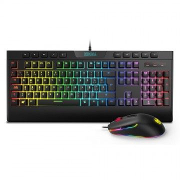 KROM TECLADO E RATO GAMING DUAL RGB COMBO