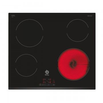 BALAY PLACA VITRO 60CM 4ZONAS BISELADA FRONTAL