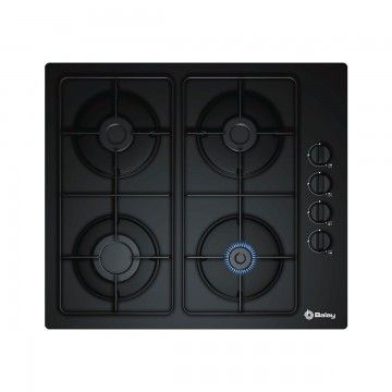 BALAY PLACA CRISTALGAS 4 QUEIMADORES 60CM COMNADOS LATERAIS