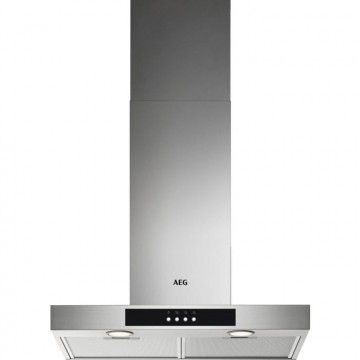 AEG CHAMINE PAREDE 60CM 600m3/h VIDRO PRETO/INOX C