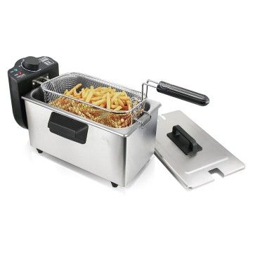 HAEGER FRITADEIRA 2000W 3LT DEEP & GO INOX