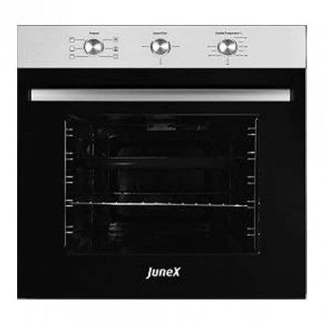 JUNEX FORNO MULTIF 71LT INOX E VIDRO PRETO A