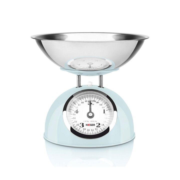 HAEGER BALANA COZINHA MECANICA 5KG AZUL TAA INOX