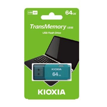 KIOXIA PEN DRIVE 64GB USB 2.0 U202 AZUL