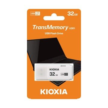KIOXIA PEN DRIVE 32GB USB 3.2 U301 BRANCO