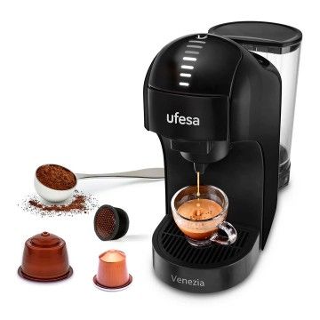 UFESA MAQUINA CAFE VENEZIA 1400W MULTI CAPSULAS 15 BAR