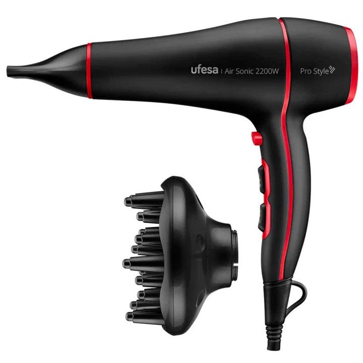 UFESA SECADOR CABELO 2200W 3TEMP 2VELOC MOTOR AC