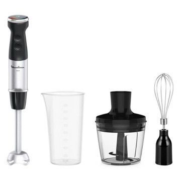 MOULINEX VARINHA 1000W 20VELOC+TURBO PE INOX C/PICADOR + BAT
